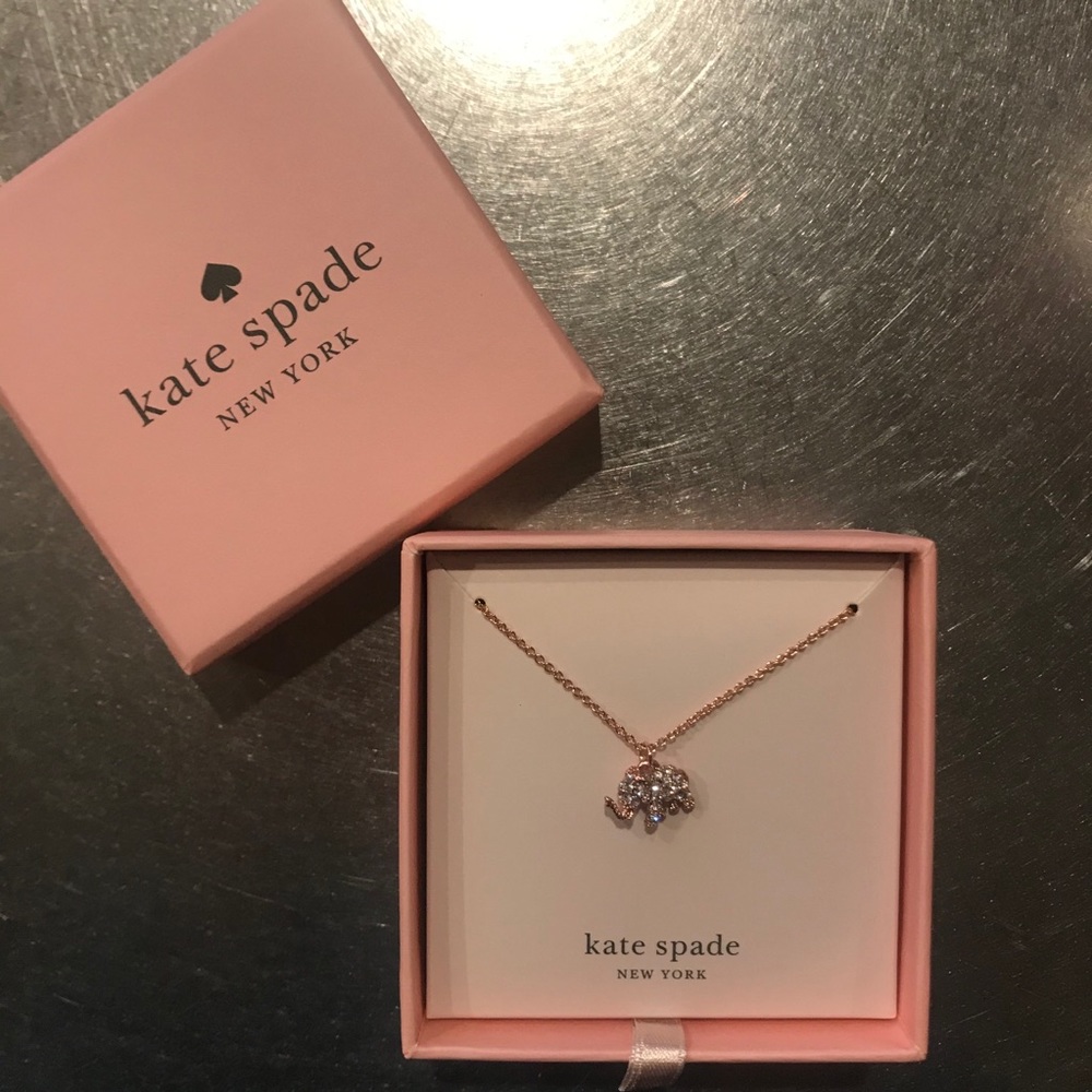 Elephant Kate Spade necklace